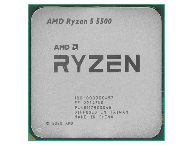   Pleer Процессор AMD Ryzen 5 5500 (3600MHz/AM4/L2+L3 19456Kb) 100-000000457 OEM