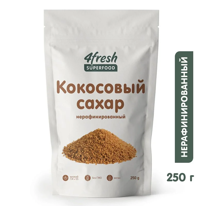 Кокосовый сахар 4fresh FOOD, 250 г