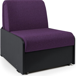 Кресла-кровати  Техпорт Кресло-кровать Шарм-Дизайн Коломбо БП фиолетовая рогожка и экокожа черный
