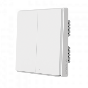Умный выключатель Xiaomi Aqara Smart Wall Switch D1 (Двойной с нулевой линией) White (QBKG24LM) CN