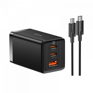 Зарядные устройства  Ультра Трейд Сетевое зарядное устройство Xiaomi Baseus GaN5 Pro Fast Charger 2C+U 65W CH Black (CCGAN65C5)