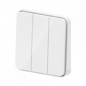 Умный выключатель трехклавишный Xiaomi Mijia Smart Switch BLE Single Fire White (DHKG03CM)