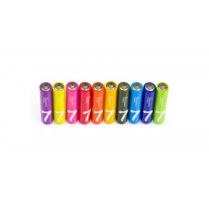 Батарейки алкалиновые Xiaomi ZMI  Rainbow Zi7 типа AAА Сolored (10 шт.)