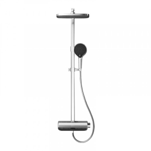 Душевая стойка с термостатом Xiaomi Whale Spout Waist Massage Constant Temperature Digital Display Shower Set Silver
