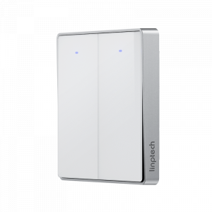 Умный беспроводной выключатель двухклавишный Xiaomi Linptech Glass Panel Smart Wireless Switch E1 Double White (KE1GBB MI)