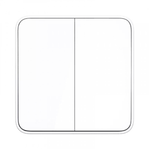 Умный выключатель двухклавишный с нулевой линией Xiaomi Mijia Smart Switch Zero Fire Edition Double (XMQBKG02LM)