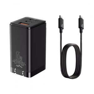 Зарядные устройства  Ультра Трейд Сетевое зарядное устройство Xiaomi Baseus GaN2 Pro Quick Charger 2C+U 65W CH Black (CCGAN65UC)