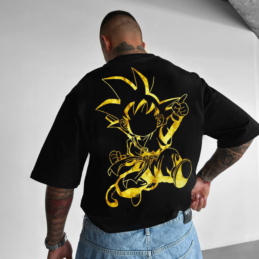 Футболка Oversize с принтом Dragon Ball Sun Wukong