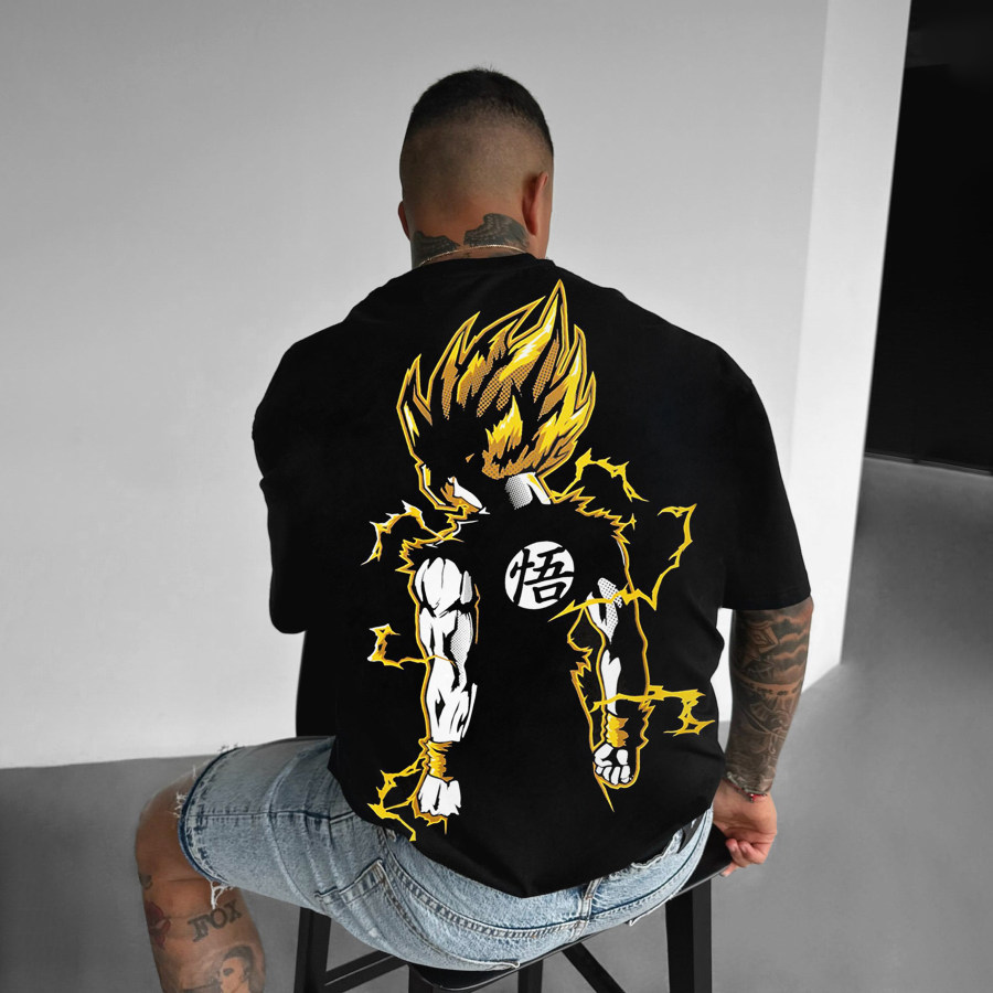 Футболка Oversize с принтом Dragon Ball Sun Wukong