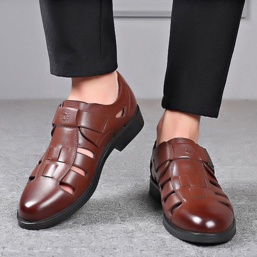 Casual Shoes  Cotosen Мужские рыбацкие сандалии удобная обувь повседневная кожаная обувь