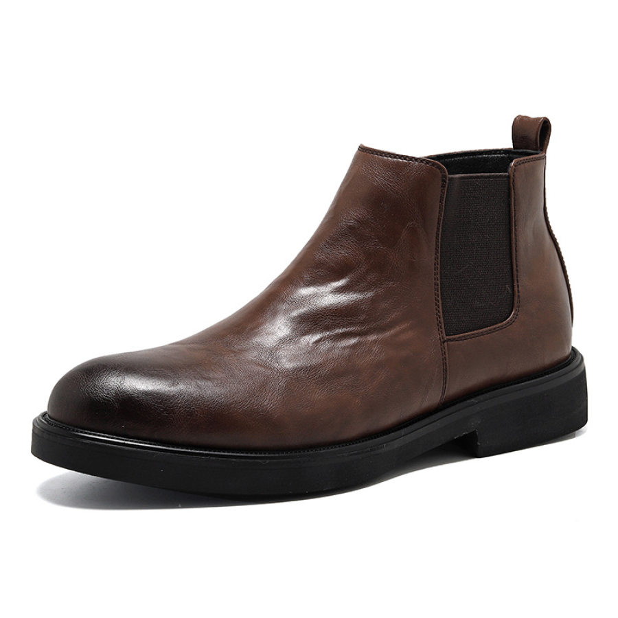 Boots  Cotosen Мужские ботинки Martin Chelsea с боковой молнией в стиле ретро прогулочная обувь в британском стиле