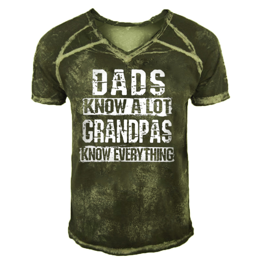 Мужская футболка Outdoor Dads Know A Lot Grandpas Know Everything