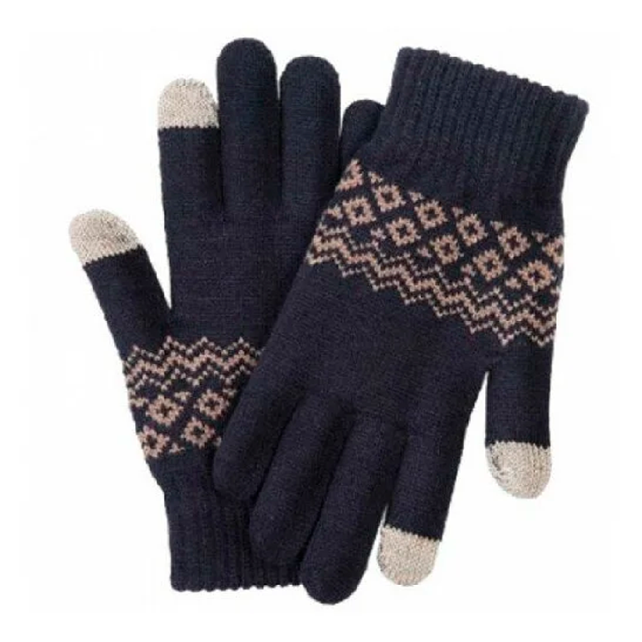Перчатки для сенсорных экранов FO Touch Screen Warm Velvet Gloves Beige (черные)