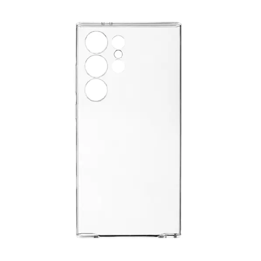 Пластиковая накладка Clear Case для Samsung Galaxy S24 Ultra прозрачная