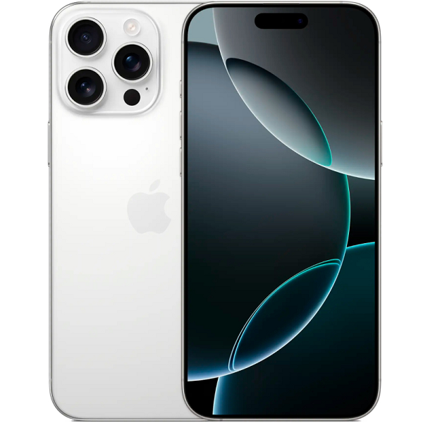 Мобильный телефон Apple iPhone 16 Pro Max 256Gb nano SIM + eSim titanium white (титановый белый)