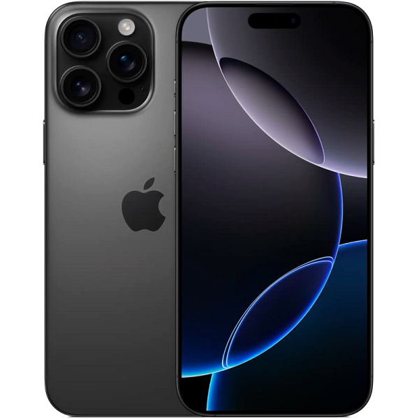 Мобильный телефон Apple iPhone 16 Pro Max 256Gb nano SIM + eSim titanium black (титановый чёрный)