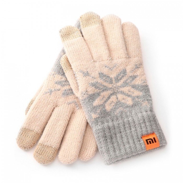 Перчатки для сенсорных экранов FO Touch Screen Warm Velvet Gloves Beige (бежевый)