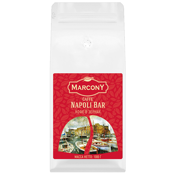   Водовоз Кофе Marcony Napoli Bar зерно 1000 гр