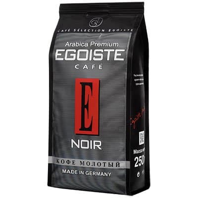  Кофе Egoiste Noir молотый в/у (250гр)