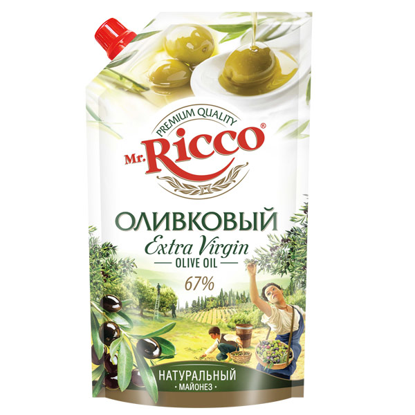   Водовоз Майонез Mr.Ricco оливковый 67% 400 гр