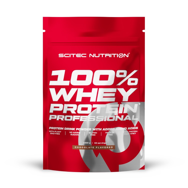  Протеин сывороточный Scitec Nutrition Whey Protein Professional, порошок, 1000 г, шоколад