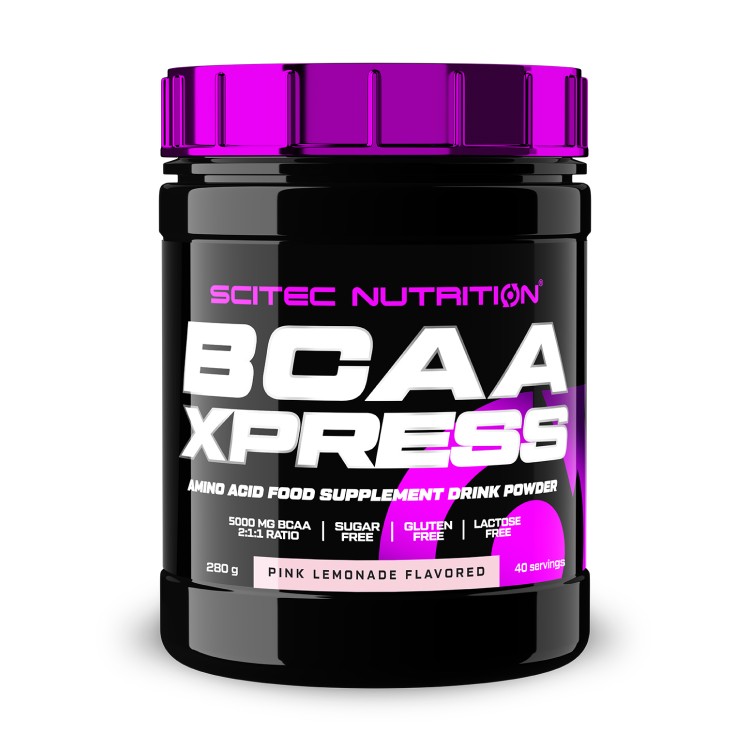 Аминокислоты ВСАА 2:1:1  Scitec Nutrition BCAA Xpress, 5000 мг в порции, порошок, 280 г, розовый лимонад