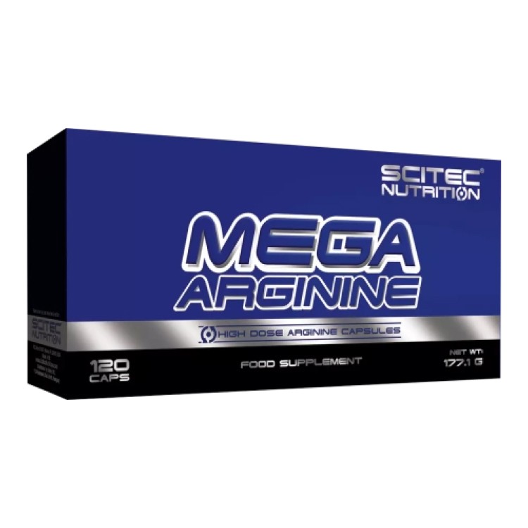 Аминоскилота аргинин Scitec Nutrition Mega Arginine, 120 капсул