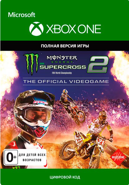 Гонки  1С Интерес Monster Energy Supercross 2. The Official Videogame 2 [Xbox One, Цифровая версия] (Цифровая версия)