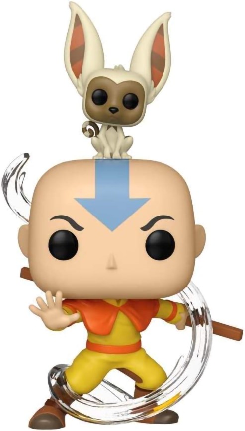 Фигурка Funko POP Animation: Avatar Aang The Last Airbender – Aang With Momo (9, 5 см)