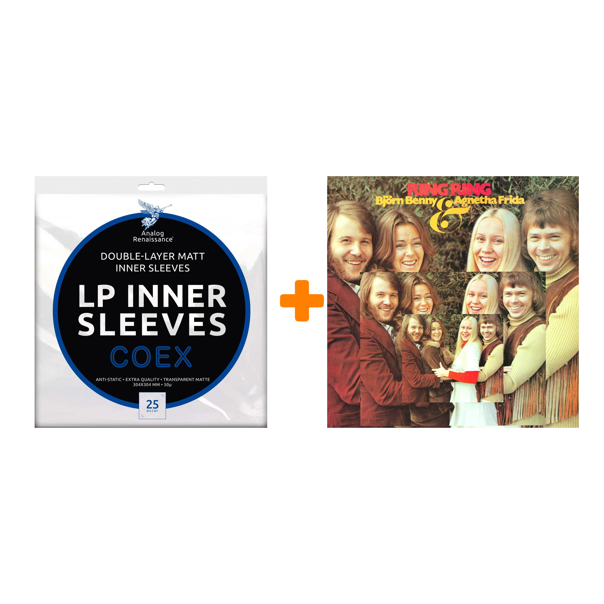 ABBA  Ring Ring  LP + Конверты внутренние COEX для грампластинок 12" 25шт Набор