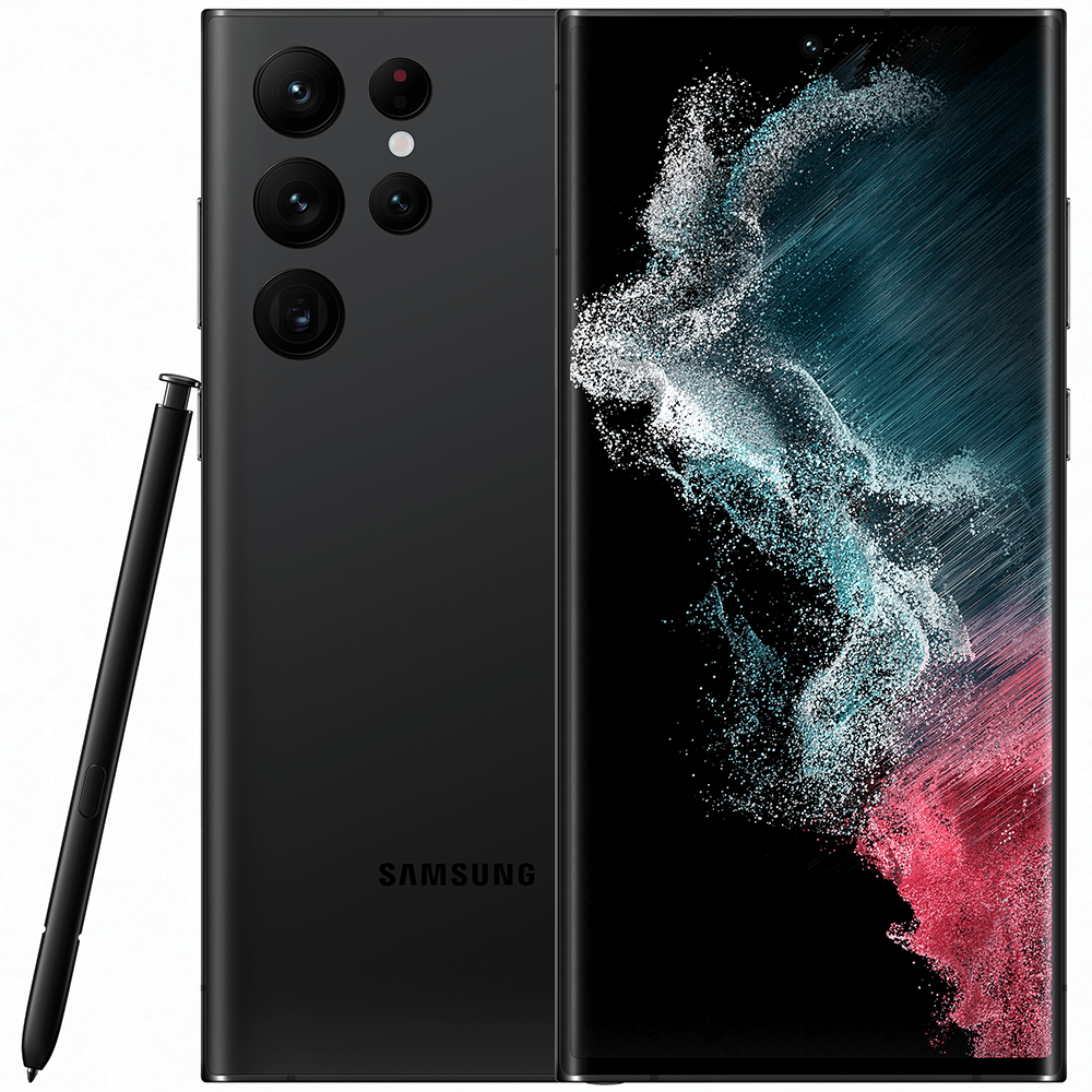 Смартфон Samsung Galaxy S22 Ultra 12/256Gb черный (SM-S908B/DS)