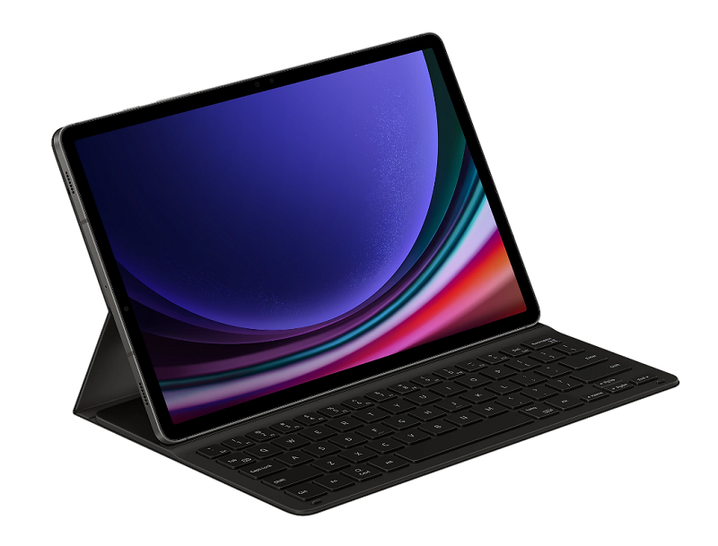Чехол-обложка с клавиатурой Samsung Tab S9/S9FE EF-DX710BBRGRU Slim чёрный