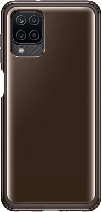 Чехол Samsung Soft Clear Cover A12 чёрный (EF-QA125TBEGRU)