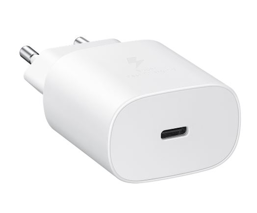 Зарядные устройства СЗУ Samsung EP-TA800NWEGRU Power Delivery 25Вт (USB-Type-C/без кабеля) белый