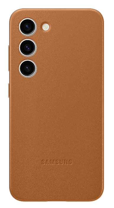 Чехол-накладка Samsung Galaxy S23 EF-VS911LAEGRU Leather Case песочно-бежевый