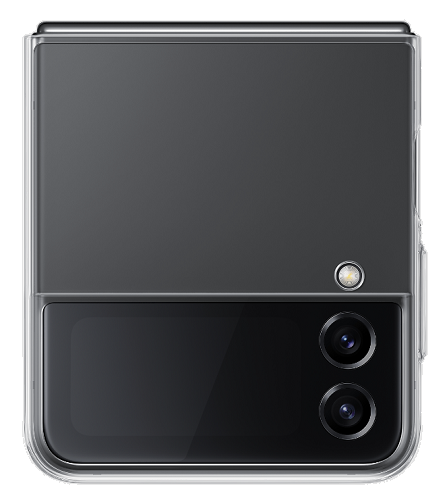Чехол-накладка Samsung Flip4 EF-QF721CTEGRU прозрачный Clear Slim Cover