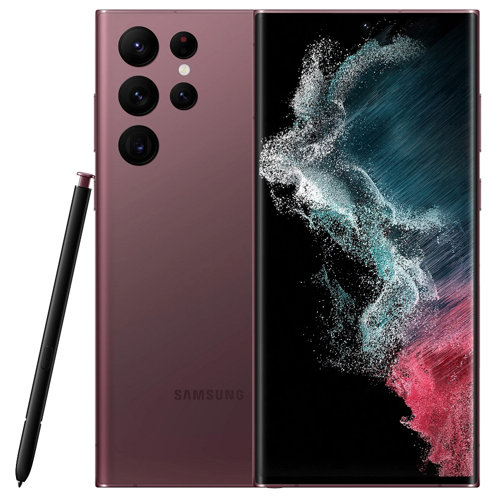 Смартфон Samsung Galaxy S22Ultra 12/256Gb бургунди Global