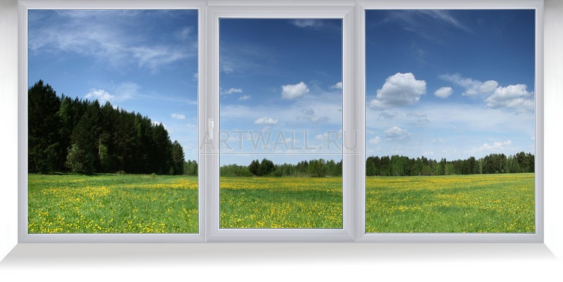 Вид из окна  Artwall Фотообои «Лес», 120×60 см, обои