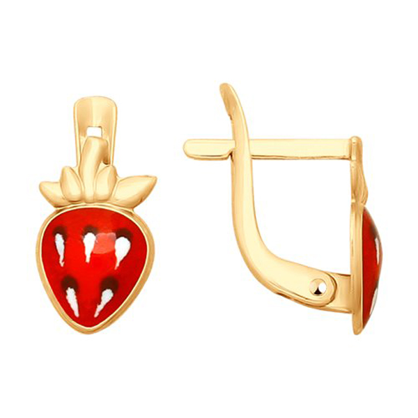 Серьги детские из золота 027732