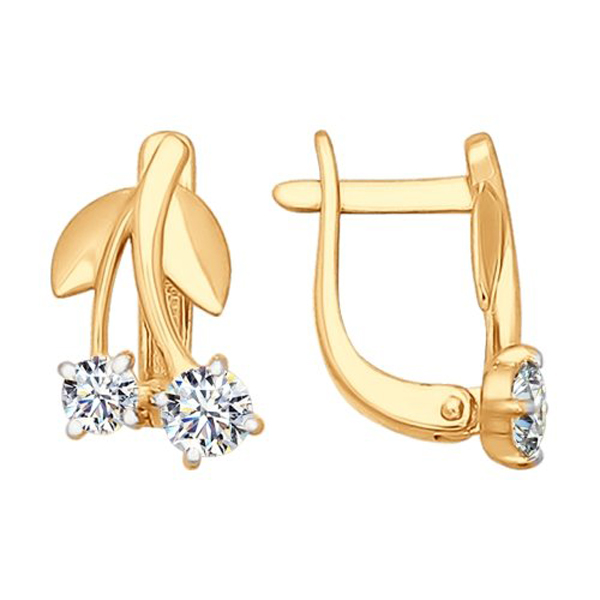 Серьги детские из золота 026688