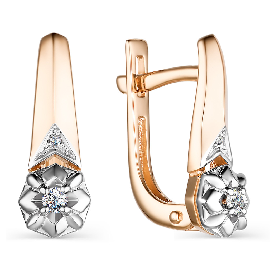 Серьги из золота 23827-100