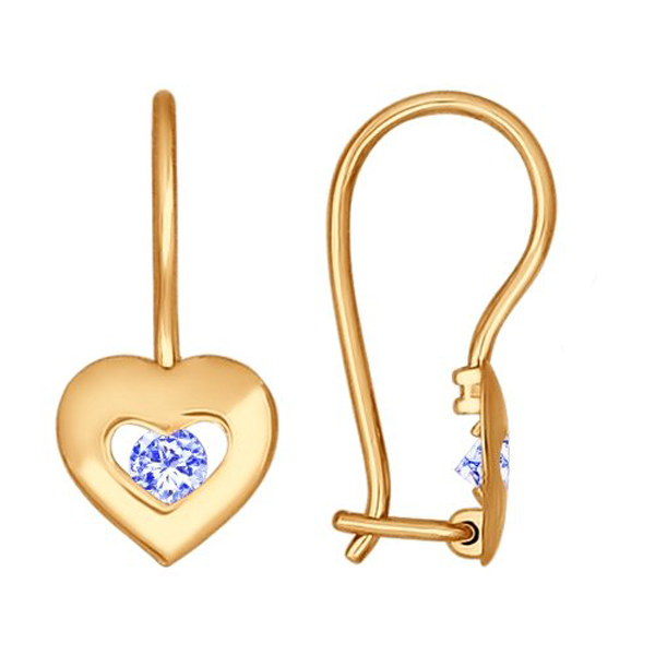 Серьги детские из золота 027227
