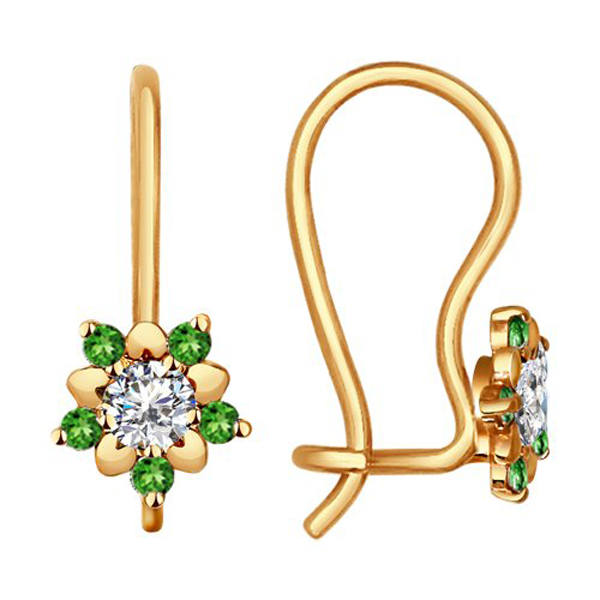 Серьги детские из золота 024793