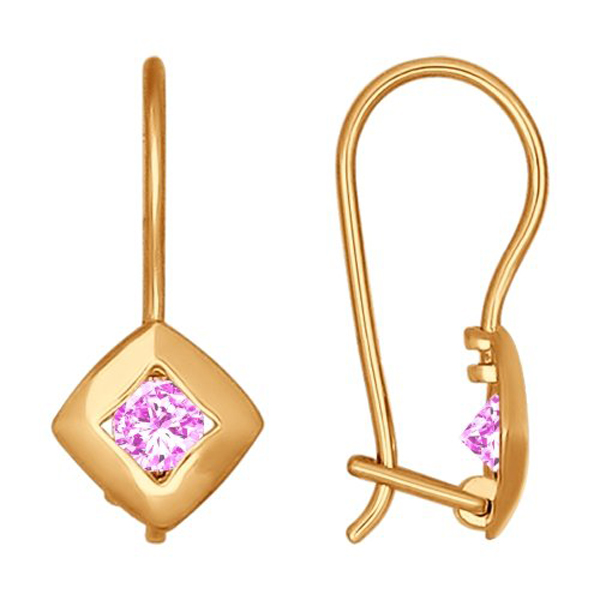 Серьги детские из золота 027222