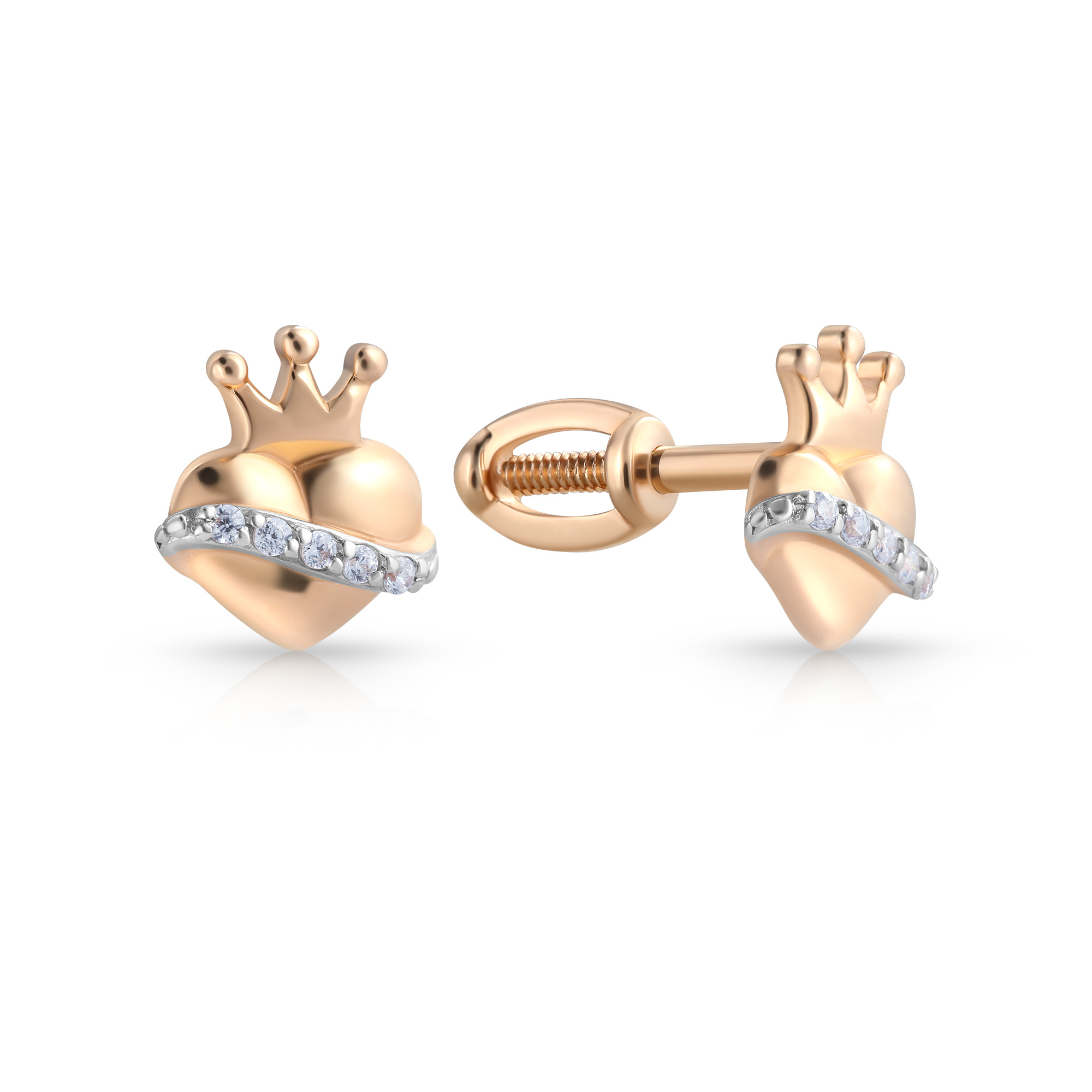 Серьги детские из золота 26611644000