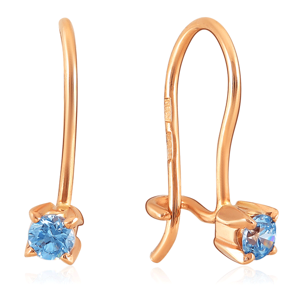Серьги детские из золота 021940