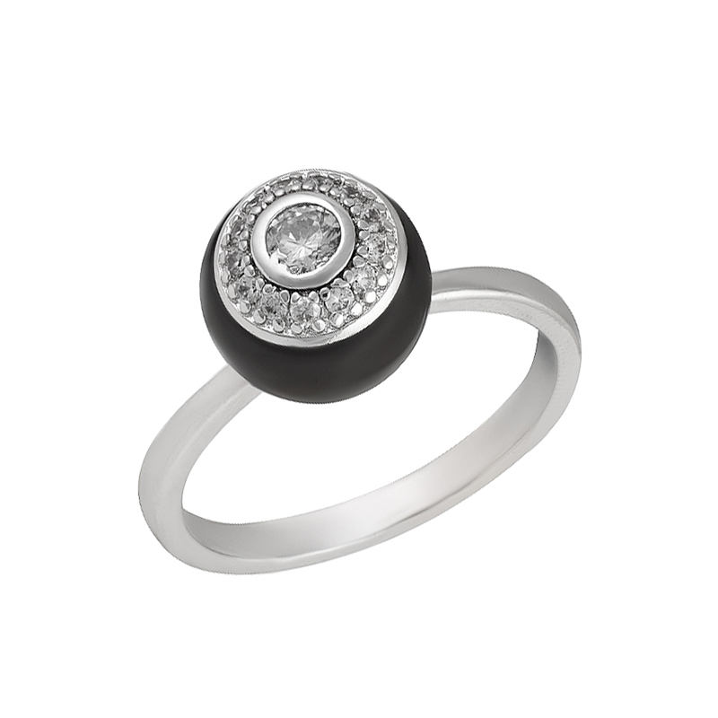 Кольцо из серебра TC-R01274-B-W-W-X-W