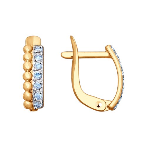 Серьги детские из золота 027873
