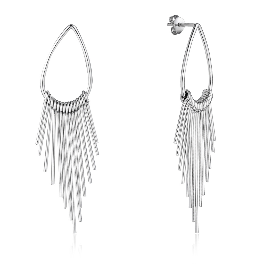 Серьги из серебра S86600004000