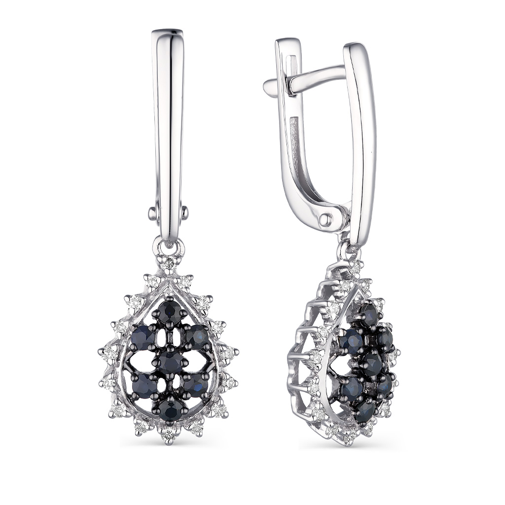 Серьги с английским замком из золота 23481-202